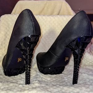 Black high heels